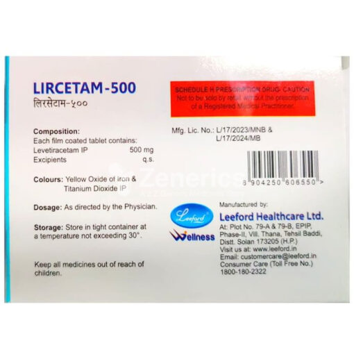 Lircetam 500 Tablet - Image 2