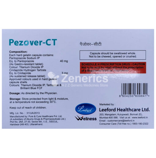 Pezover CT 3mg/40mg Capsule - Image 2