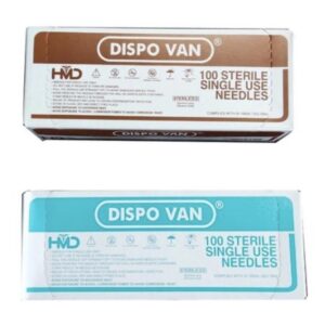 Dispo Van Single use Needles 24G Pack of 100