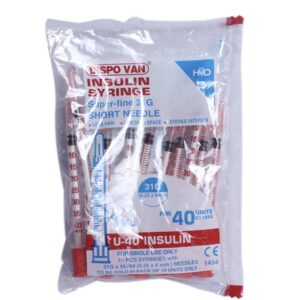 Dispo van U-40 Insulin Syringe