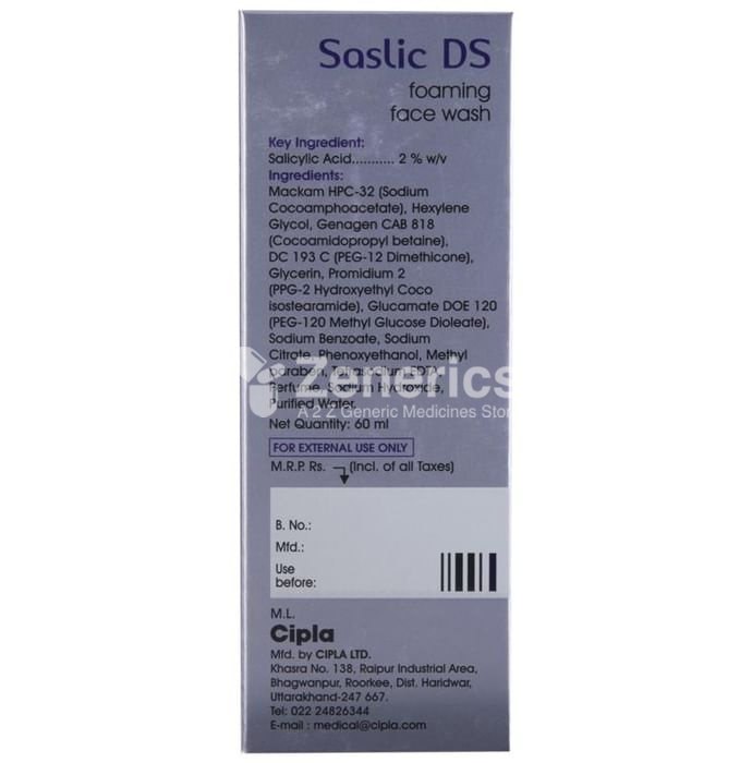 Saslic DS Foaming Face Wash - Image 3