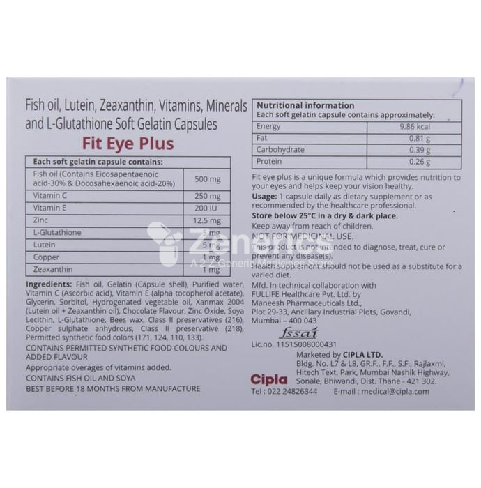 Fit Eye Plus Soft Gelatin Capsule - Image 3