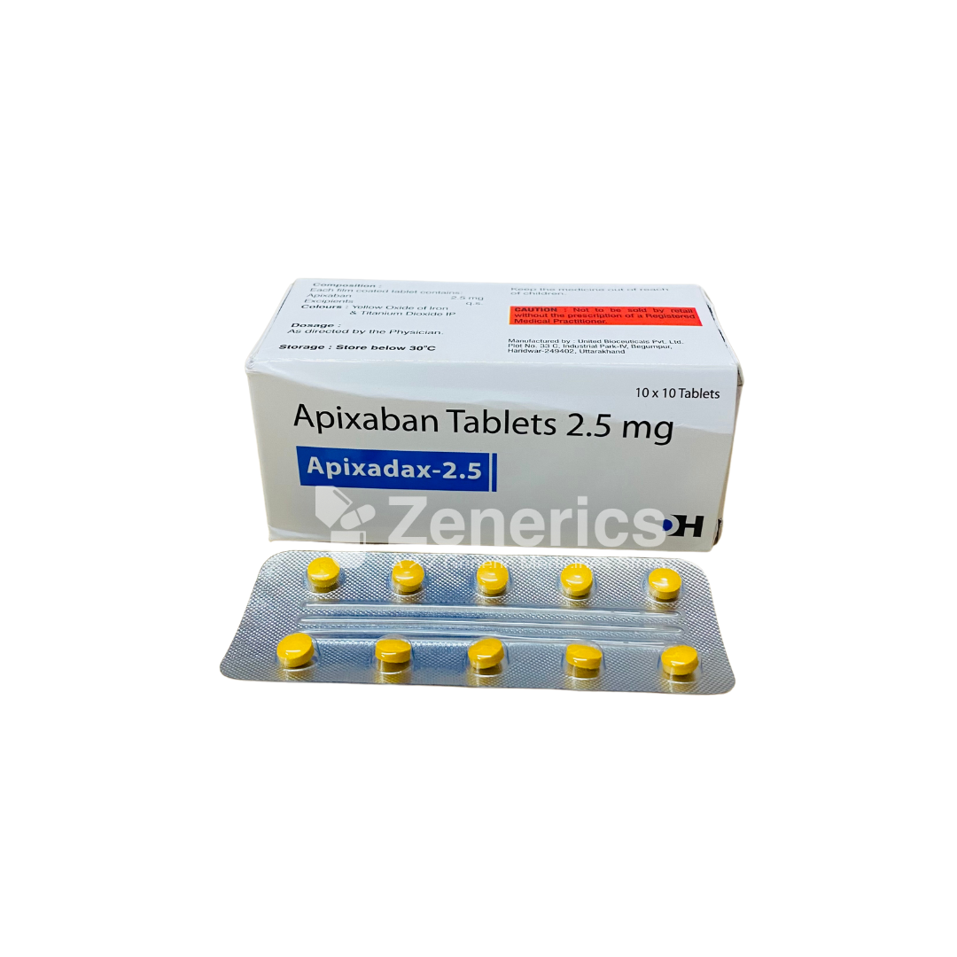 Apixadax 2.5mg Tablet
