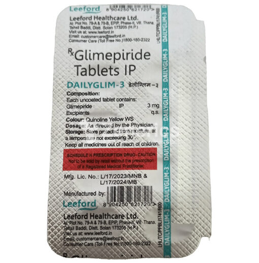 Dailyglim 3mg Tablet