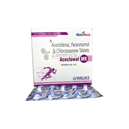 Aceclowal MR 100mg/325mg/250mg Tablet