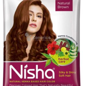Nisha Natural Henna Based Hair Color Natural Brown