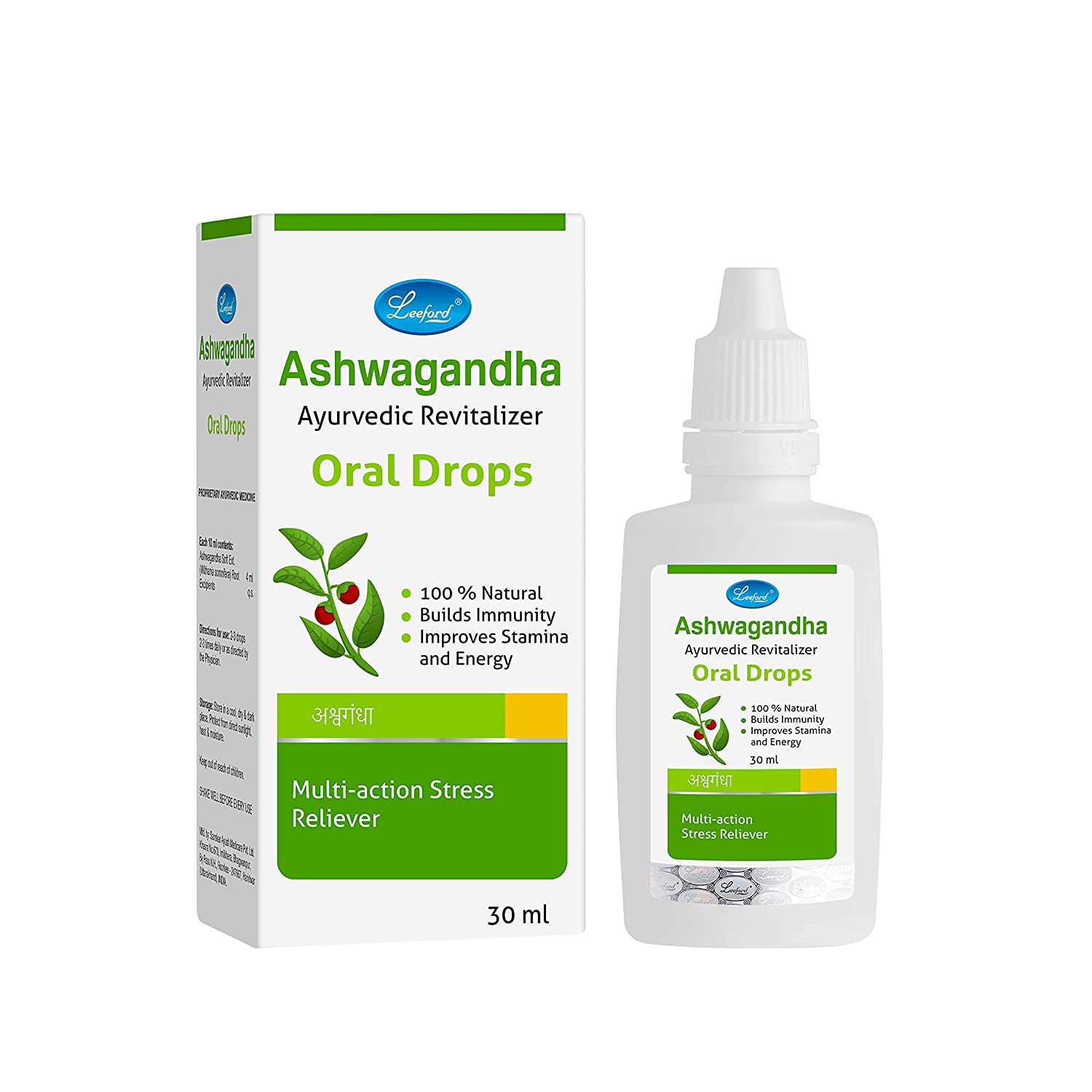 Leeford Ashwagandha Ayurvedic Revitalizer Oral Drop