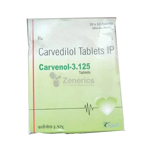 Carvenol 3.125mg Tablet